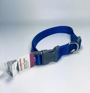 Boots & Barkley Adjustable XL Dog Collar Blue Braided 90+ Lbs NEW - Picture 1 of 4