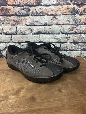 Tênis de ciclismo masculino Shimano SH-MT20D cinza tamanho 5 cadarços - Imagem 1 de 4