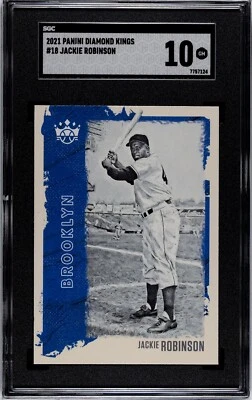 2021 Panini Diamond Kings #18 Jackie Robinson SGC 10 GEM MINT - Image 1 of 2