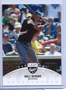 WILL BENSON 2016 LEAF BASEBALL ROOKIE CARD #LB-WB1! CLEVELAND INDIANS! - Picture 1 of 2