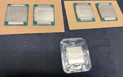 Lote de 5 CPU Xeon mixtas / 1- E3-1220v2/ 2- E5-2620v3/2- E5-2630Lv3 Foto 1 de 4