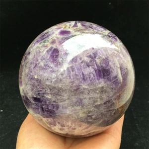 2.86LB Natural Dream Amethyst Sphere Crystal Ball Reiki Healing TB472-IA-0 - Picture 1 of 12
