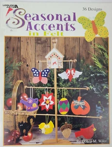 Leisure Arts Seasonal Accents in Felt 36 Designs  - Picture 1 of 2