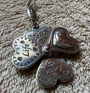 Brighton Lucky Clover Ladybug Horse Shoe Shooting Star Luck Keychain Necklace - Picture 1 of 4