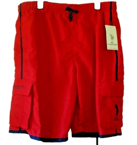 Bañador Hombre Rojo Talla Pequeña EE. UU. Polo Assn. NUEVO - Imagen 1 de 2
