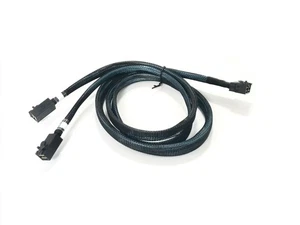 U.2 Enabled Cable 1M HD(x8 SFF-8643) to HD(W)(2 x4 SFF-8643 Mini SAS) - Picture 1 of 3