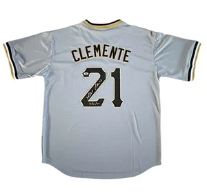 Roberto Clemente Jr. Signed Roberto Clemente Pirates Throwback Jersey PSA/DNA - Picture 1 of 4