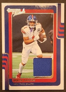Malik Nabers Donruss Threads 2025 Panini Memorabilia Patch - Picture 1 of 2