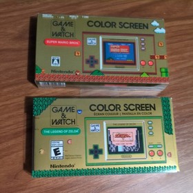Nintendo Game & Watch 2 LOT Super Mario Bros + Legend of Zelda Orginal