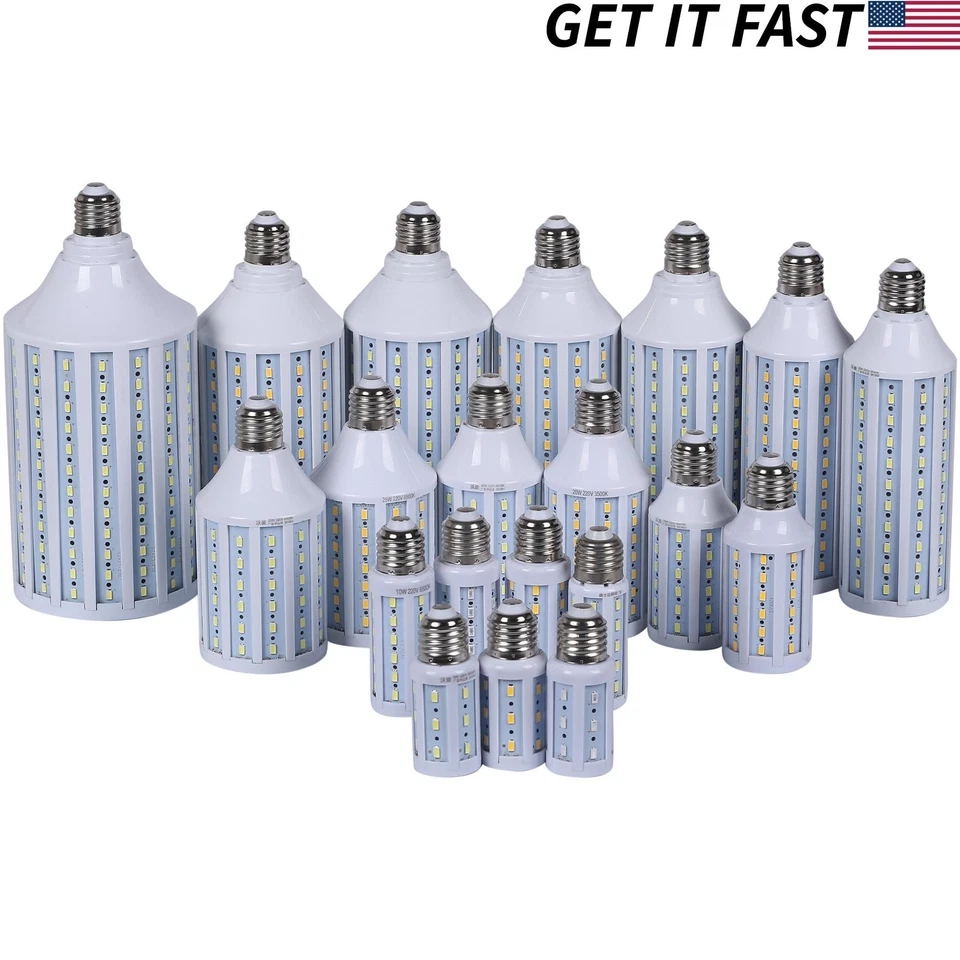 LED Corn Light Bulb 40W 60W 75W 100W 200W 300W Eq. Warm Cool Daylight E26 - Image 1 of 2