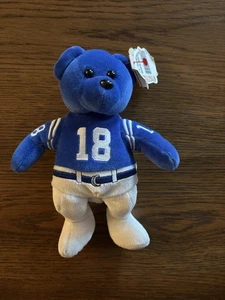 Peyton Manning NFL Colts Team Pigskin Bears Authentic Vintage Plush 1999 w/ Tags - Picture 1 of 8