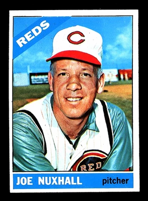 1966 Topps "Joe Nuxhall" Cincinnati Reds (alto #483) casi nuevo-como nuevo (envío combinado) Foto 1 de 2