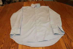 Charles Tyrwhitt Shirt Mens 16 35 Large Blue Check Classic Fit Non Iron Dress - Picture 1 of 7