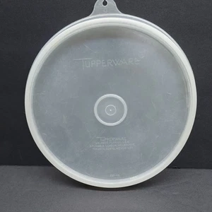 Tupperware #227 runder 6 Zoll Ersatzverschluss transparenter Deckel nur mit C-Lasche - Bild 1 von 8