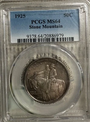 1925 Stone Mountain Commemorative Hald Dollar PCGS MS-64 - Image 1 of 4