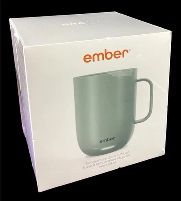 Taza Ember 2 verde salvia 14 OZ Taza Smart Control Temperatura NUEVA Foto 1 de 3