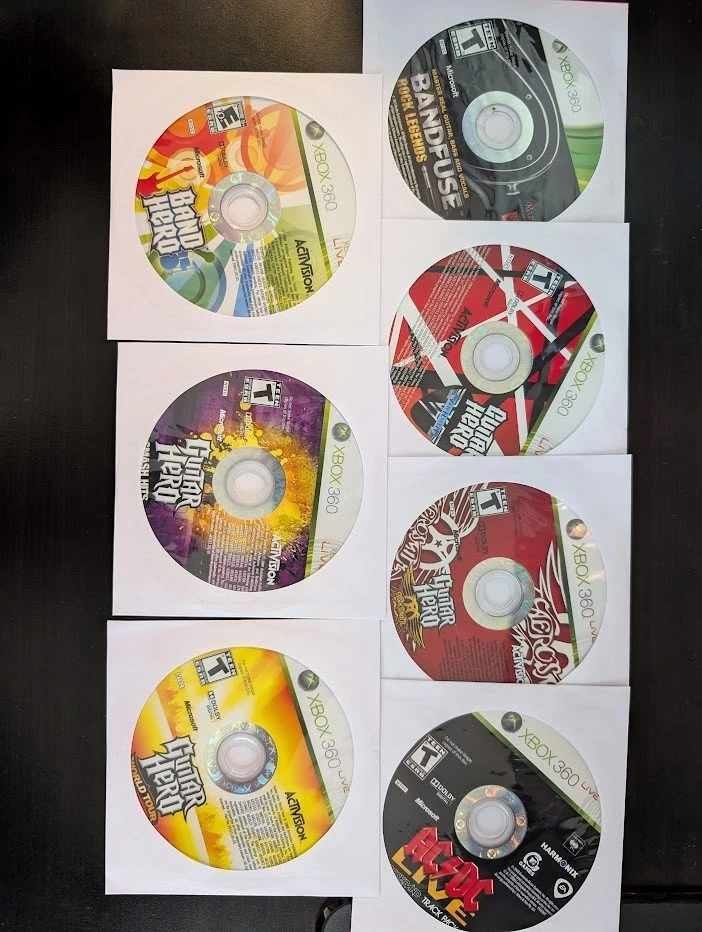 Xbox 360 - Paquete Guitar Hero - Discos Sueltos PROBADOS Foto 1 de 1