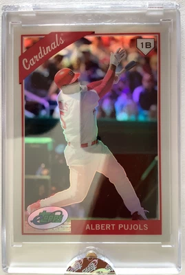 2009 ETOPPS Albert Pujols Card 188 / 999 St. Louis Cardinals - Image 1 of 2