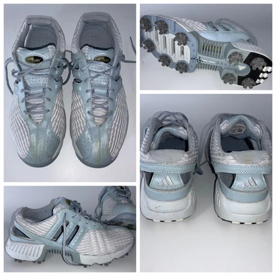 Zapatos de golf Adidas Climacool Sling para mujer talla 7 picos azul claro RARO YGI B5S-3 Foto 1 de 4