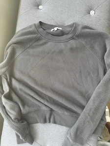 Z Supply Cotton Sty Reverse Fleece Top grau Sweatshirt Größe Small neu ohne Etikett - Bild 1 von 7