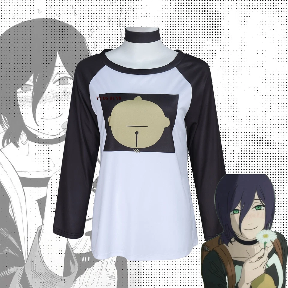 Chainsaw Man The Movie Reze Arc Reze T Shirt Cosplay Dress Suit Anime Top Outfit - Image 1 of 4