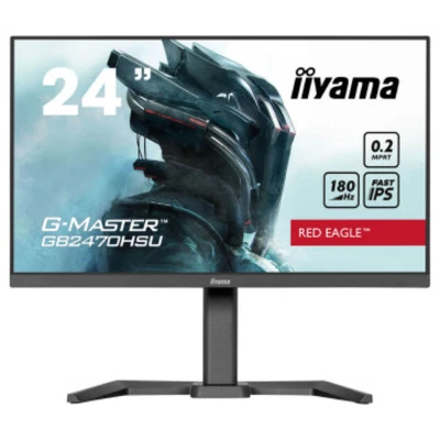 IIYAMA 23.8" G-Master IPS Full HD 180Hz 0.2ms Gaming Monitor 16:9 GB2470HSU-B6 - Image 1 of 4