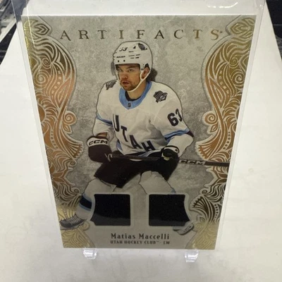 2025 2026 Upper Deck Artifacts Matias Maccelli Gold Material /299 - Image 1 of 4