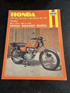 Honda CB 100, CB 125J, CB 125S & SL 125 Singles Haynes Manual 1970 to 1976 - Picture 1 of 11