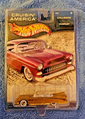 КАК НОВЫЙ ЗОЛОТОЙ 2002 Hot Wheels Cruisin' America Cruisers '59 Cadillac Real Riders - Изображение 1 из 4