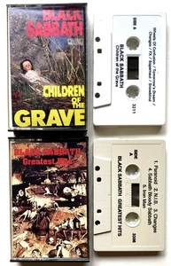 2 CASSETTE BLACK SABBATH OZZY OSBOURNE CHILDREN OF THE GRAVE & HITS IMPORT SET - Picture 1 of 4