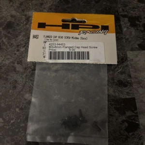 (B9) (HPI 94453) Flanged Cap Screw M3x8mm 6pcs / Black - Picture 1 of 1