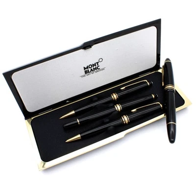 Montblanc Meisterstuck 14k Resina Bolígrafo Pluma Estilográfica Lápiz Lote de 4 M1196-1 Foto 1 de 4