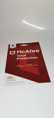 McAfee Total Protection Antivirus 1 Year 5 Devices 2019 Brand New - Image 1 of 4