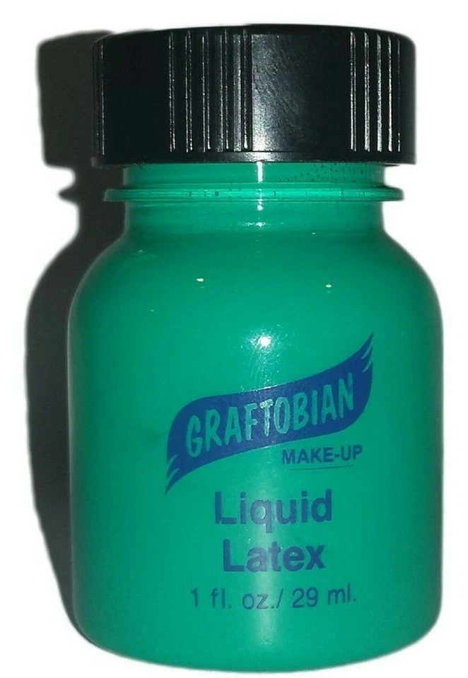 Graftobian Líquido Látex Color_ 1 OZ Efectos Especiales Adhesivo Protésico_Elige 1 Foto 1 de 4