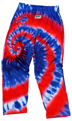Zubaz Buffalo Bills NFL Men's Tie Dye Team Colors Lounge Pants, Blue Cover