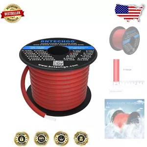8 AWG Silicone Wire Spool 50ft - Superior Flexibility with 1650 Stranded Copper - Picture 1 of 9