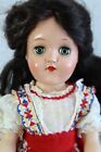 Vintage 14" Ideal TONI Doll P-90 BRUNETTE w/ Tagged Dress Snap Shoes