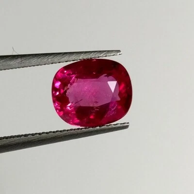 1.02ct Natural Mozambique Ruby beautiful cushion cut good quality collection gem - Image 1 of 4