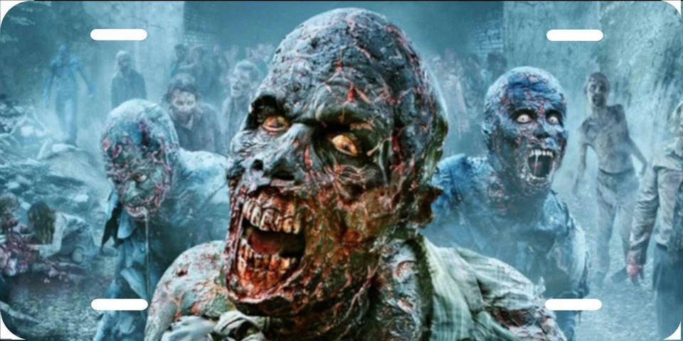 僵尸,TWD,车牌新汽车标签金属铝,美国 — 第 1/1 张图片