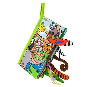 Jollybaby Jungle Tails crinkle book – sensory, soft, and educational toy. - Picture 1 of 1