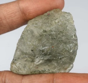 Certified Natural Green Rutile Quartz 112.25 Ct/33 mm Raw Gemstone Rough E5318 - Picture 1 of 9