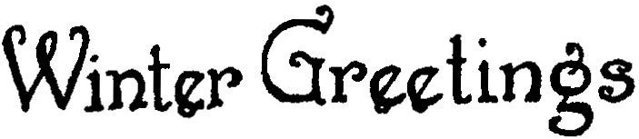 Sello de goma montado en madera pequeño saludos de invierno NORTHWOODS BB10356 nuevo Foto 1 de 1