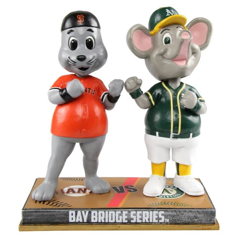 San Francisco Giants Oakland Athletics Lou Seal Stomper Rivalry Bobblehead MLB Cover