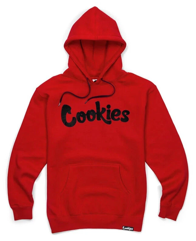 NUEVO CON ETIQUETAS Auténtica Berner Cookies Clothing CKS Original Logo Rojo/Negro Sudadera con Capucha Foto 1 de 1
