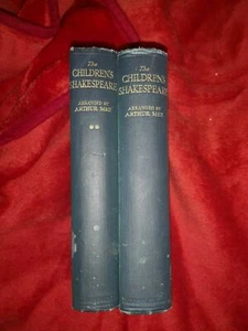 2 x The Children's Shakespeare Arthur Lee Antique Illustrations Famous Paintings - Picture 1 of 7