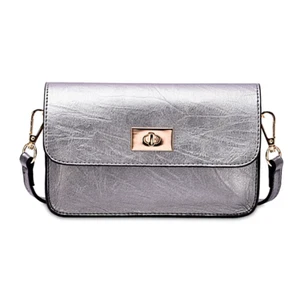 Bolso bandolera The Bradford Exchange con ventana de teléfono celular color plateado - Imagen 1 de 6