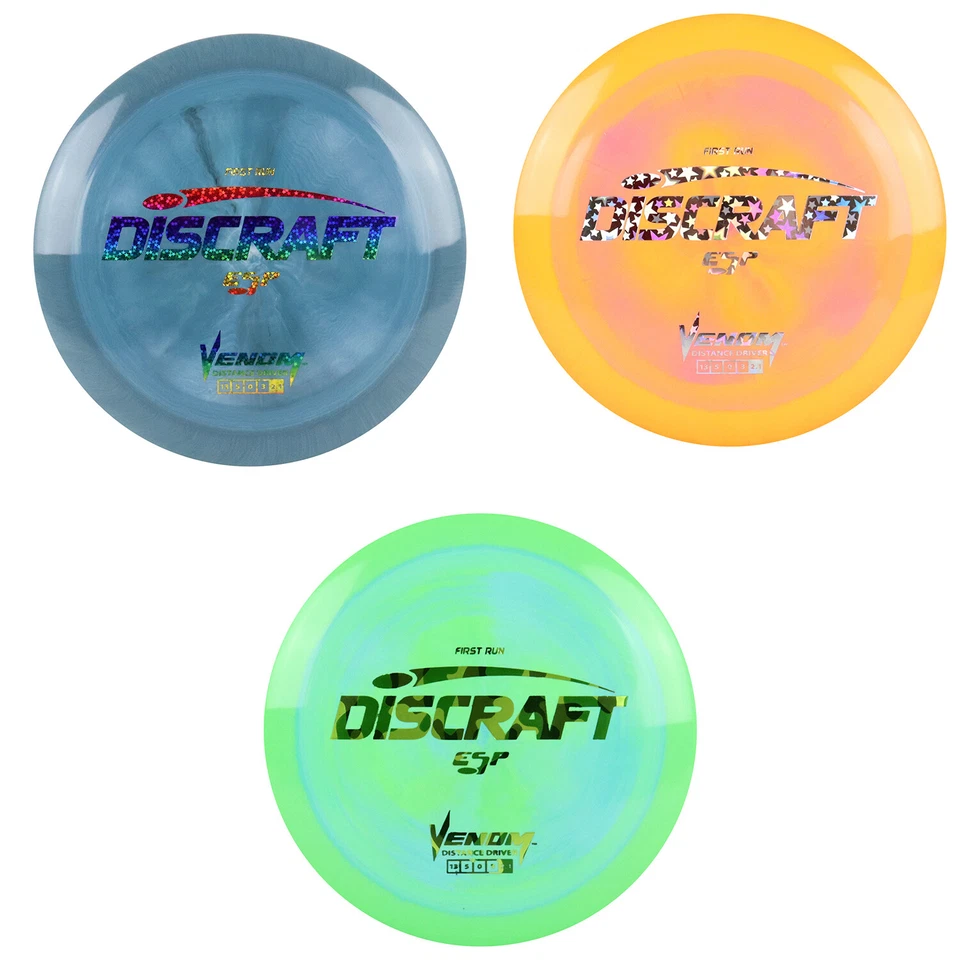 Discraft Disc Golf First Run ESP Venom Distance Driver 13/5/0/3 - Choose Exact - Image 1 of 1
