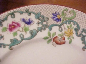 LOVELY DINNER PLATE, CAULDON ENGLAND, FLORALS with GREY - Picture 1 of 3