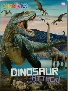 Colortivity Dinosaur Attack! Coloring & Activity Book - Picture 1 of 4