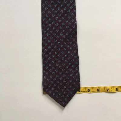 Corbata Kenneth Cole Nueva York Marrón Azul 100% Seda Hecha en Estados Unidos Pa0486 Foto 1 de 4